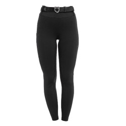 Leggings de mujer de cintura alta con trabillas y strass Equestro