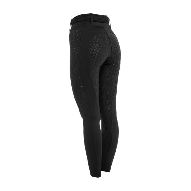 Leggings de mujer de cintura alta con trabillas y strass Equestro