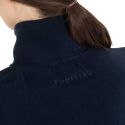 Sudadera de mujer de cuello alto de forro polar con cremallera 3/4 Equestro