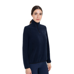 Sudadera de mujer de cuello alto de forro polar con cremallera 3/4 Equestro