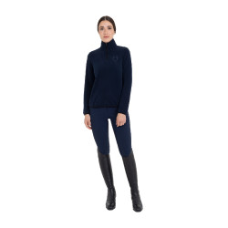 Sudadera de mujer de cuello alto de forro polar con cremallera 3/4 Equestro