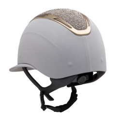 Casco Apocalypse para mujer con calota revestida y strass homologación Astm F1163-23 Equestro