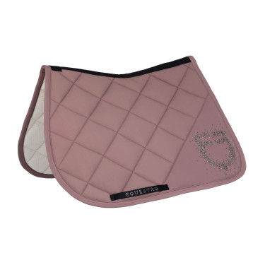 Manta de salto con logotipo de strass Equestro Asta Beige