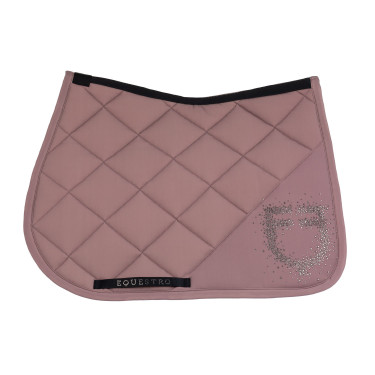 Manta de salto con logotipo de strass Equestro Asta Beige