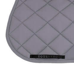 Manta de salto con logotipo de strass Equestro Gris escarchado / gris escarchado