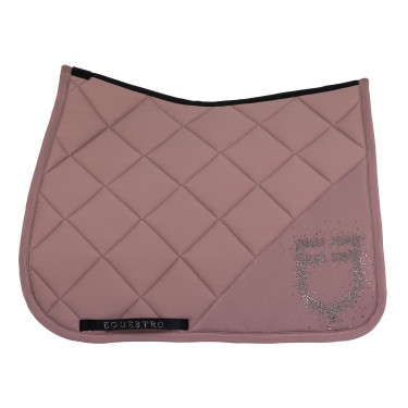 Almohadilla de doma Equestro con logo de strass Asta Beige