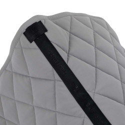 Almohadilla de doma Equestro con logo de strass Gris escarchado / gris escarchado