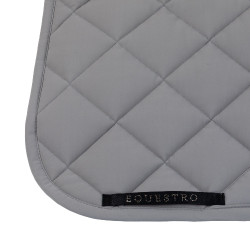 Almohadilla de doma Equestro con logo de strass Gris escarchado / gris escarchado