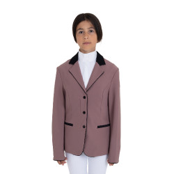 Chaqueta infantil unisex de concurso con cremallera y botones Asta Beige