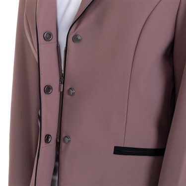 Chaqueta infantil unisex de concurso con cremallera y botones Asta Beige