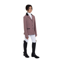 Chaqueta infantil unisex de concurso con cremallera y botones Asta Beige