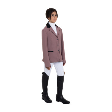 Chaqueta infantil unisex de concurso con cremallera y botones Asta Beige