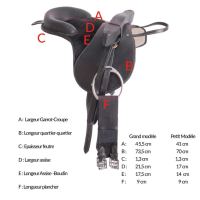 Silla para poní T de T Havana oscuro Silla para poní T de T Havana oscuro