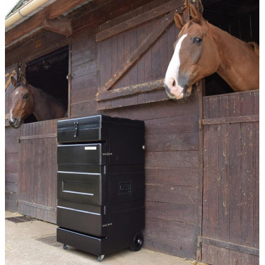 Baúl vertical con ruedas La Gée Negro