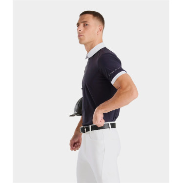 Aeris Camisa de competición de equitación de manga corta para hombre Horse Pilot