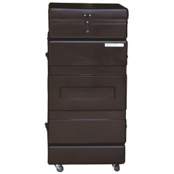 Baúl vertical con ruedas La Gée Negro