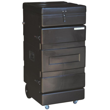 Baúl vertical con ruedas La Gée Negro