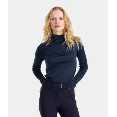 Camiseta térmica de equitación Horse Pilot para mujer Marino Azul marino