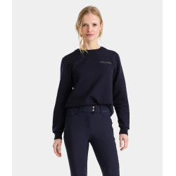 Sudadera de equitación Horse Pilot de lana merina para mujer Noche oscura Negro