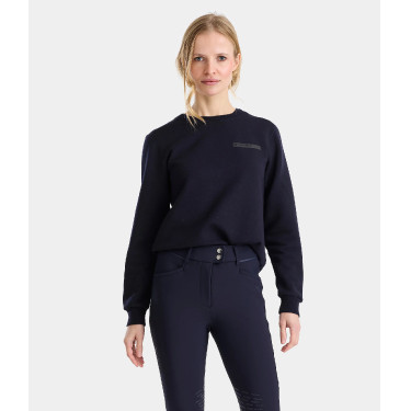 Sudadera de equitación Horse Pilot de lana merina para mujer Noche oscura Negro