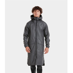 Chaqueta impermeable larga Raintech Horse Pilot hombre Hierro Gris