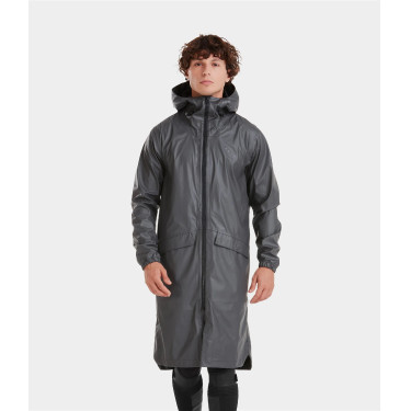 Chaqueta impermeable larga Raintech Horse Pilot hombre Hierro Gris