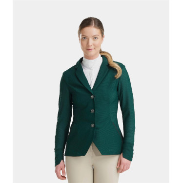 Chaqueta de concurso Aeromesh Horse Pilot mujer Verde oscuro