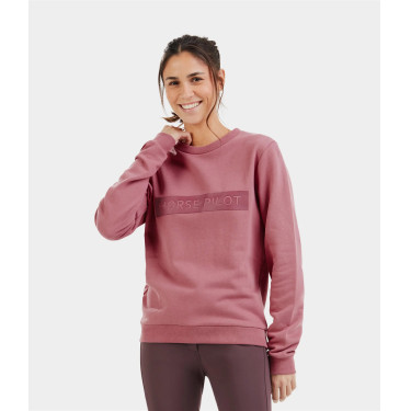 Sudadera Horse Pilot Team mujer Rosa mesa