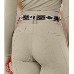 Pantalón de equitación ELT Comfort Ride Glam para mujer Gris beige