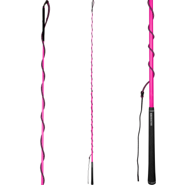 Chambrière telescópica equitación Waldhausen con grip golf