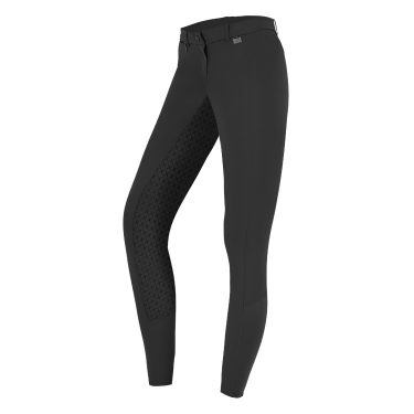 Pantalón de equitación ELT Micro Sport silicona Negro