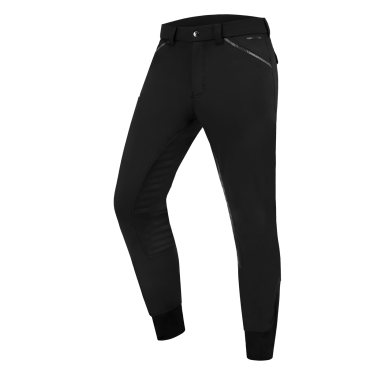 Pantalón de equitación ELT Marc silicona hombre Negro