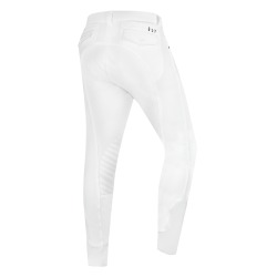 Pantalón de equitación ELT Mailo con grip en las rodillas para hombre Blanco