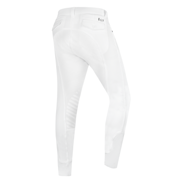 Pantalón de equitación ELT Mailo con grip en las rodillas para hombre Blanco