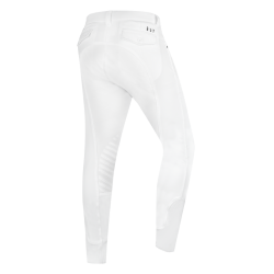 Pantalón de equitación ELT Mailo con grip en las rodillas para hombre Blanco