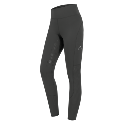Leggings de equitación ELT de talle alto Hanna con malla Lodos Gris