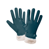 Guantes de equitación ELT Saint Moritz Azul petróleo