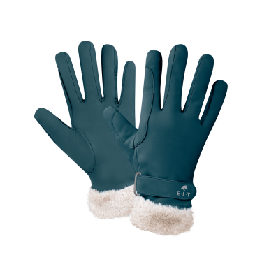 Guantes de equitación ELT Saint Moritz Azul petróleo