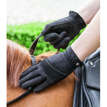 Guantes de equitación ELT Arosa Negro