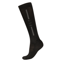 Calcetines de equitación unisex de merino ELT Negro Calcetines de equitación unisex de merino ELT Negro