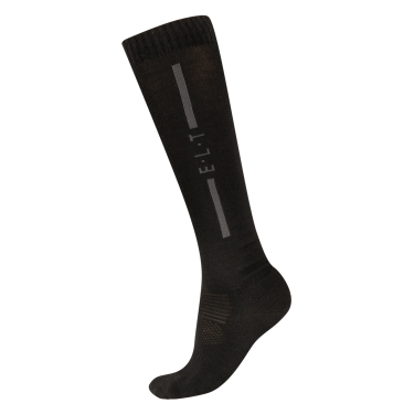 Calcetines de equitación unisex de merino ELT Negro Calcetines de equitación unisex de merino ELT Negro
