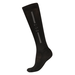 Calcetines de equitación unisex de merino ELT Negro Calcetines de equitación unisex de merino ELT Negro