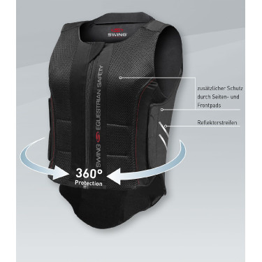 Chaleco protector equitación adulto Swing P07