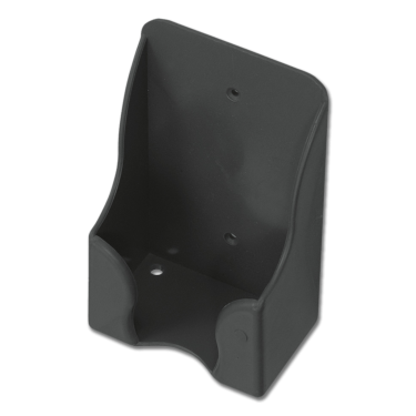 Soporte de plástico Waldhausen para piedra de sal cuadrada Negro