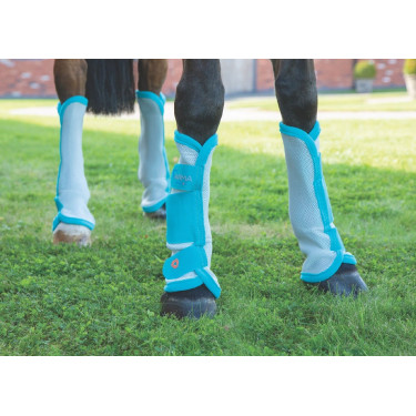 Protecciones anti moscas Fly turnout Shires Azúl cerceta