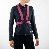 Chaleco ajustable con bandas reflectantes Horze Rosa