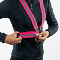 Chaleco ajustable con bandas reflectantes Horze Rosa