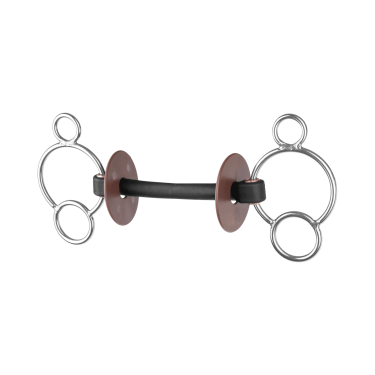 Embocadura equitación 3 anillos Beris extra suave Embocadura equitación 3 anillos Beris extra suave