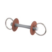 Mordaza de filete Beris cañón Comfort fino anilla 7,5 cm Suave Gris Mordaza de filete Beris cañón Comfort fino anilla 7,5 cm Suave Gris