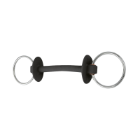 Muserola de filete Beris Prime anillo 7,5 cm Extra suave Negro
